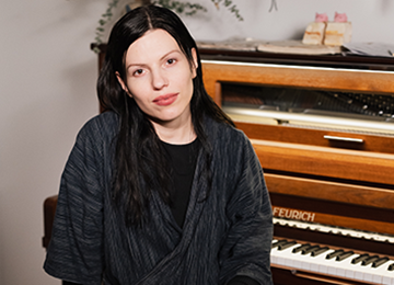 The renowned musician and producer Anja Plaschg, known worldwide as Soap&Skin